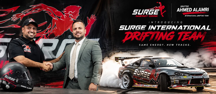 Surge Energy Drink Launches Its International Drifting Team with Ahmed Al Amri